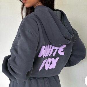 White Fox Boutique Dark Gray Hoodie